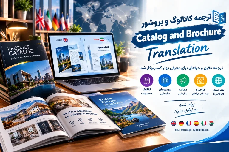 ترجمه کاتالوگ و بروشور ویژه شرکتها