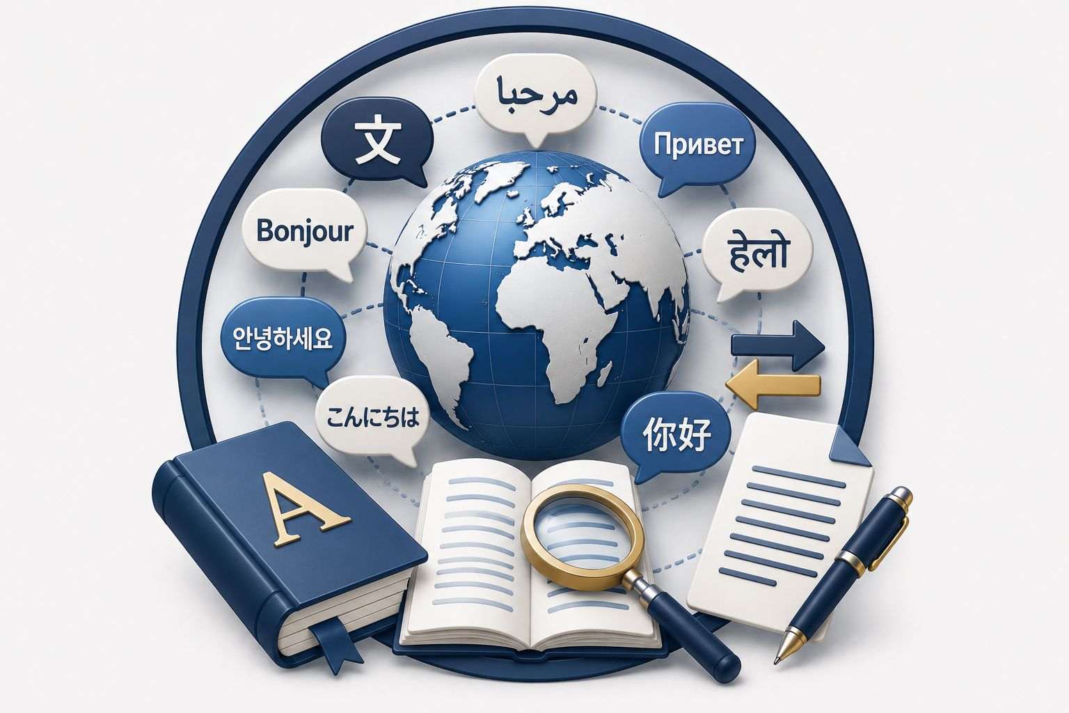 خدمات فوق تخصصی ترجمه زبانهای غیرانگلیسی