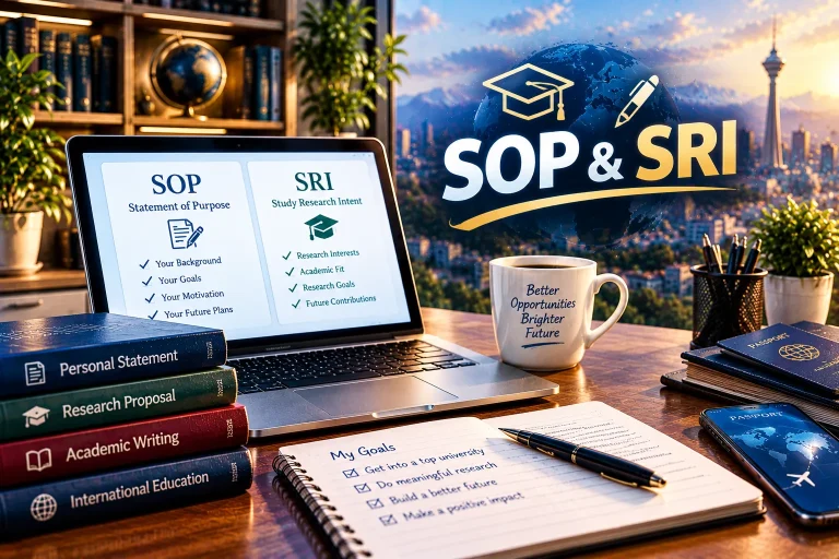 نگارش SOP و SR تخصصی و حرفه ای