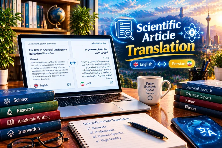 ترجمه مقالات علمی پژوهشی
