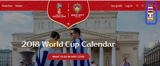 زبانهای رسمی جام جهانی 2018 روسیه لیست
