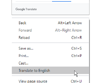 ابزار ترجمه مرورگر کروم Chrome Translate
