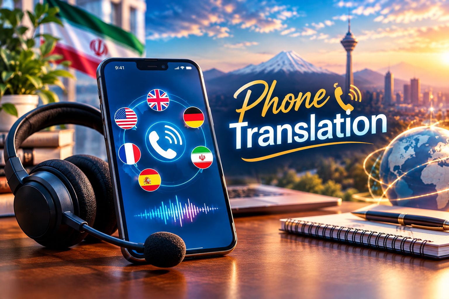 ترجمه تلفنی تخصصی به زبانهای مختلف